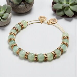 💚ALEX AND ANI💚Aventurine Beaded Bangle
in Rafaelian Gold/Like New